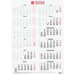 780340025 FINOCAM PÓSTER CALENDARIO MIXTO 485X680MM NEUTRO 2025