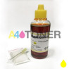 Botella de tinta universal Amarilla para HP / Lexmark / Canon / Brother Amarillo 100 ml