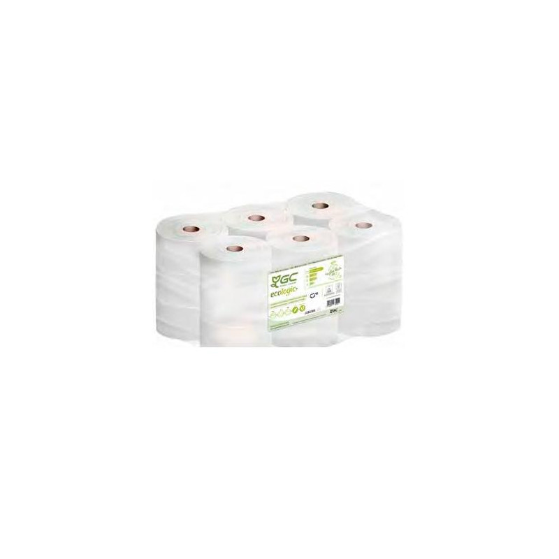 J282302 GC ECOLOGIC+ PAPEL HIGIÉNICO INDUSTRIAL RECICLADO 2 CAPAS Ø170MM 124MT PACK 18 ROLLOS