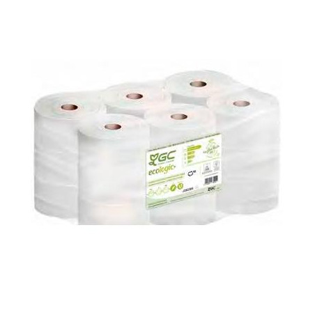 J282302 GC ECOLOGIC+ PAPEL HIGIÉNICO INDUSTRIAL RECICLADO 2 CAPAS Ø170MM 124MT PACK 18 ROLLOS