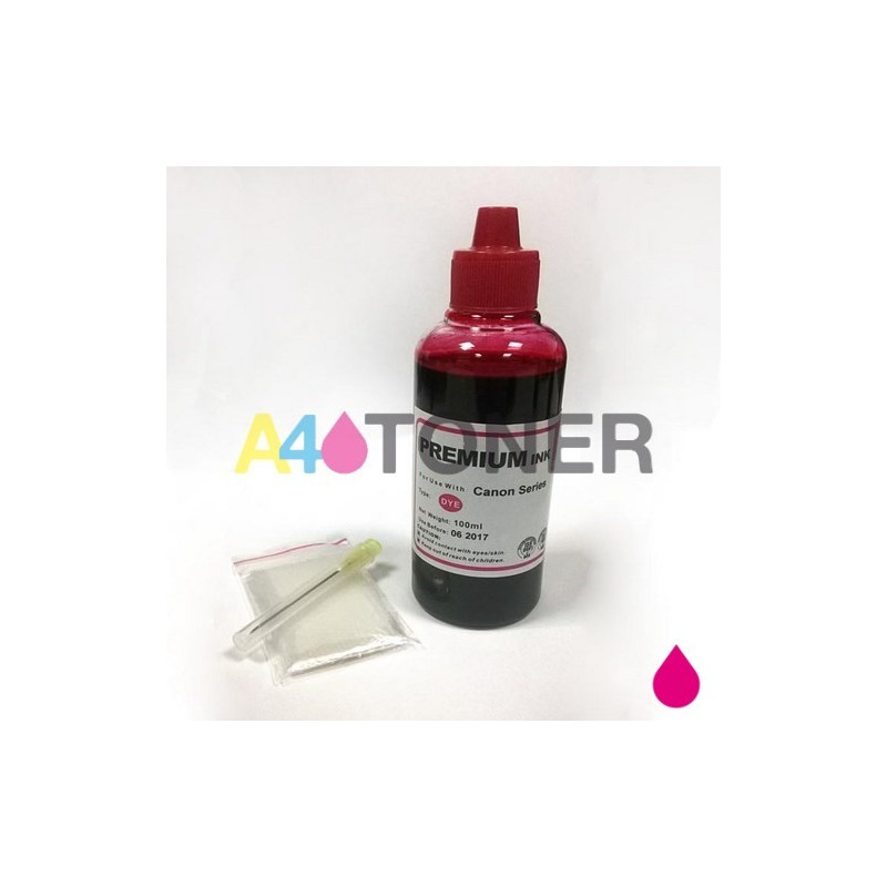 Botella de tinta universal magenta para HP / Lexmark / Canon / Brother magenta 100 ml