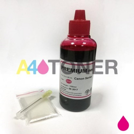 Botella de tinta universal magenta para HP / Lexmark / Canon / Brother magenta 100 ml