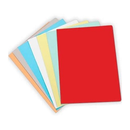 400040551 GIO SUBCARPETA SIMPLE CARTULINA A4 180GR ROJO PASTEL -PACK DE 50U-