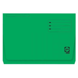 400040685 GIO SUBCARPETA CON BOLSA Y SOLAPA VERDE INTENSO CARTULINA FOLIO 320GR -25U-