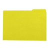 400040693 GIO SUBCARPETA CON PESTAÑA LATERAL IZQUIERDA FOLIO CARTULINA 250GR AMARILLO INTENSO -50U-