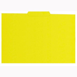 400040696 GIO SUBCARPETA CON PESTAÑA CENTRAL FOLIO CARTULINA 250GR AMARILLO INTENSO -50U-