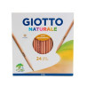 F222400 GIOTTO LÁPICES DE COLORES NATURALE ESTUCHE 24 UD