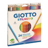 F25660000 GIOTTO LÁPICES DE COLORES STILNOVO PASTEL C/SURTIDOS ESTUCHE 24 UD