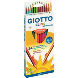 F275900 GIOTTO LÁPICES DE COLORES ELIOS LIBRE DE MADERA C/SURTIDOS ESTUCHE 24 UD