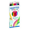 F276600 GIOTTO LÁPICES DE COLORES COLORS 3.0 SURTIDOS ESTUCHE 12 UD