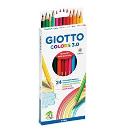 F276700 GIOTO LÁPICES DE COLORES COLORS 3.0 SURTIDOS  ESTUCHE 24 UD