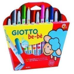 F469900 GIOTTO ROTULADORES BE-BÉ SÚPER COLORES SURTIDOS ESTUCHE 12 UD