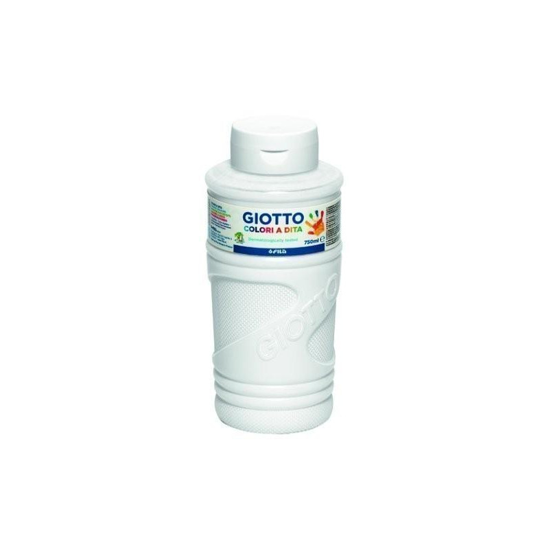 F472901 GIOTTO PINTURA DE DEDOS DE 750 ML COLOR BLANCO