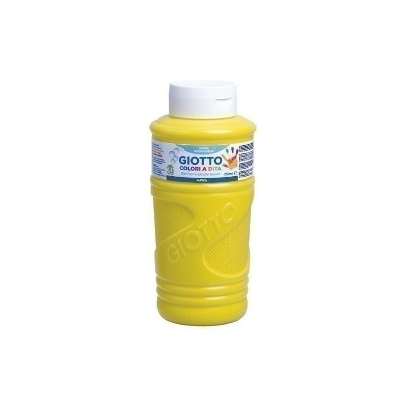 F472902 GIOTTO PINTURA DE DEDOS DE 750 ML COLOR AMARILLO