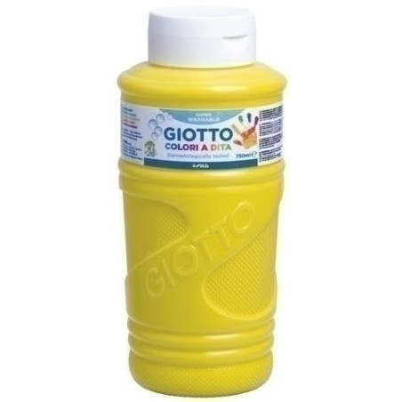 F472902 GIOTTO PINTURA DE DEDOS DE 750 ML COLOR AMARILLO