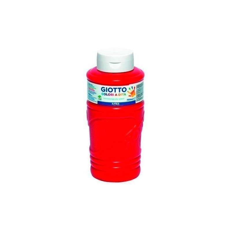 F472910 GIOTTO PINTURA DE DEDOS DE 750 ML COLOR ROJO