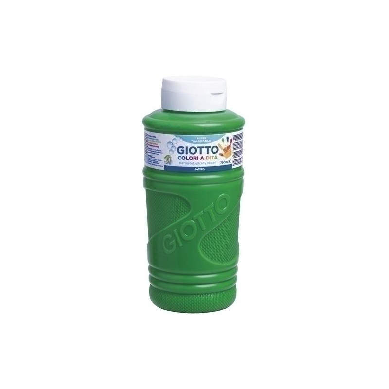 F472911 GIOTTO PINTURA DE DEDOS DE 750 ML COLOR VERDE