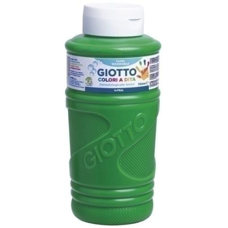 F472911 GIOTTO PINTURA DE DEDOS DE 750 ML COLOR VERDE