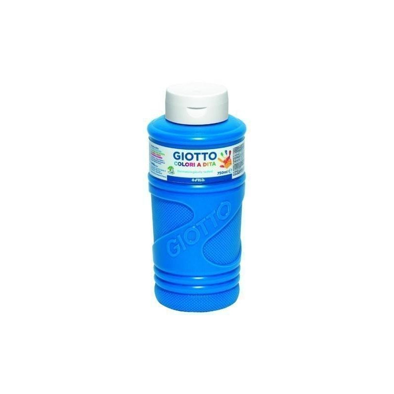 F472915 GIOTTO PINTURA DE DEDOS DE 750 ML COLOR AZUL CYAN