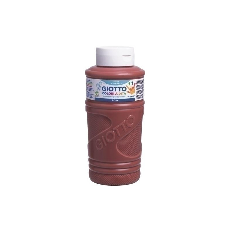 F472928 GIOTTO PINTURA DE DEDOS DE 750 ML COLOR MARRÓN