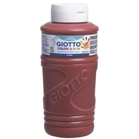 F472928 GIOTTO PINTURA DE DEDOS DE 750 ML COLOR MARRÓN