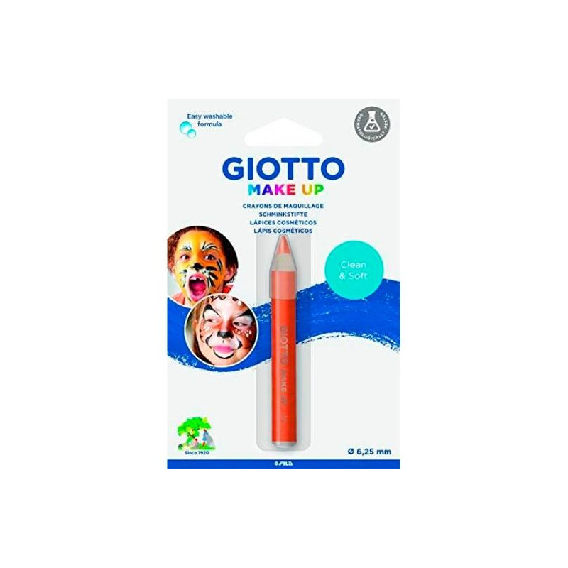 F473111 GIOTTO LÁPIZ COSMÉTICO INDIVIDUAL UNISEX PARA NIÑOS NARANJA -BLISTER-