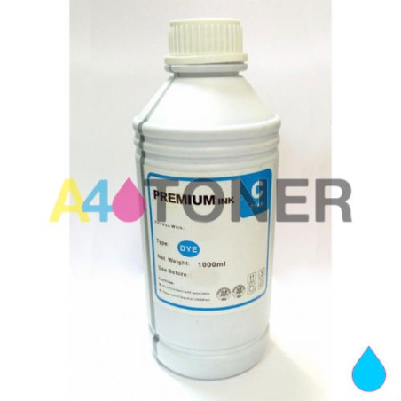 Botella de tinta universal para Epson cyan 1 litro