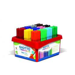 F523800 GIOTTO ROTULADORES TURBO COLOR SURTIDOS SCHOOLPACK 144 UD