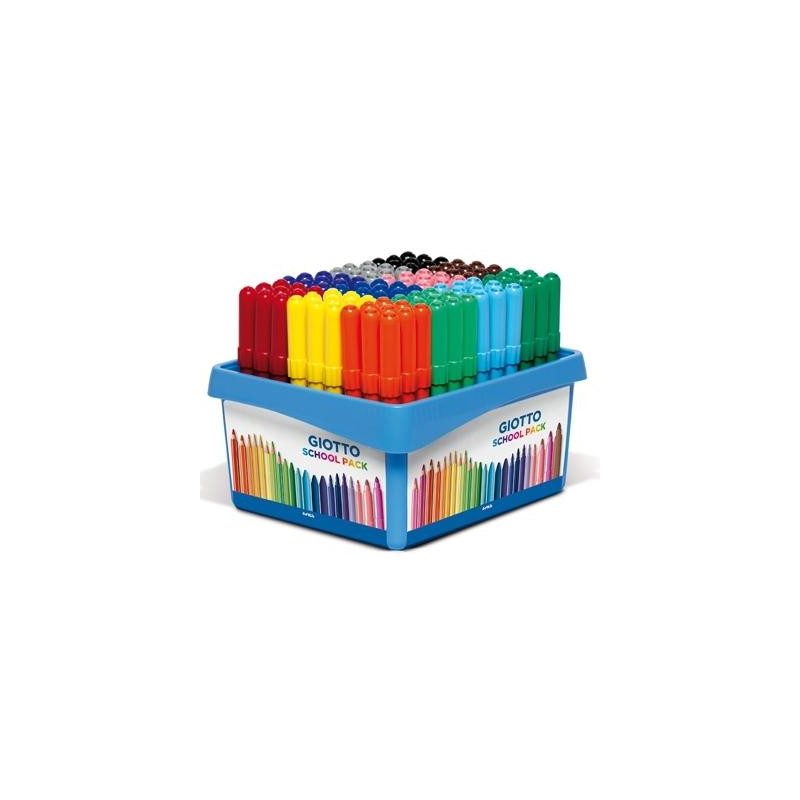 F524000 GIOTTO ROTULADORES TURBO MAXI COLORES SURTIDOS SCHOOLPACK 108 UD