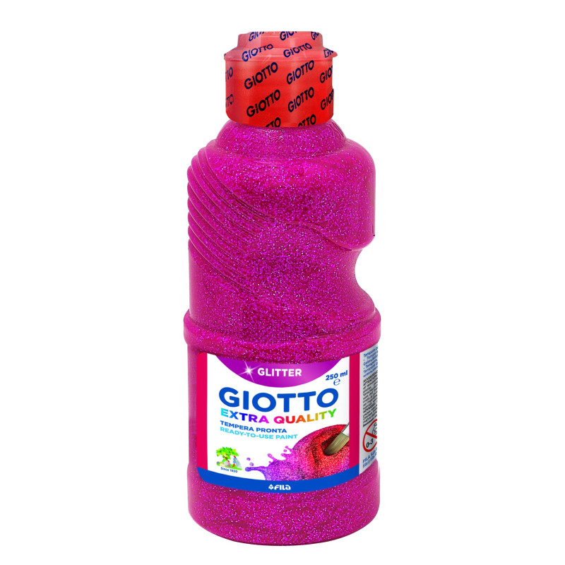 F53120300 GIOTTO TÉMPERA GLITTER MAGENTA BOTELLA 250 ML