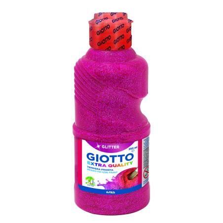 F53120300 GIOTTO TÉMPERA GLITTER MAGENTA BOTELLA 250 ML