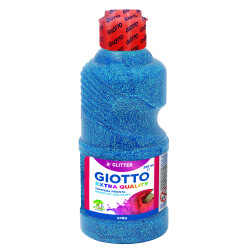 F53120400 GIOTTO TÉMPERA GLITTER AZUL BOTELLA 250 ML