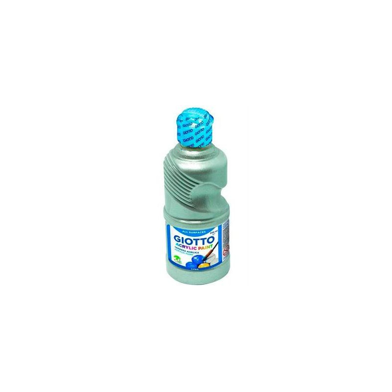 F53390000 GIOTTO TÉMPERA ACRÍLICA PLATA BOTELLA 250ML