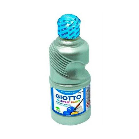 F53390000 GIOTTO TÉMPERA ACRÍLICA PLATA BOTELLA 250ML