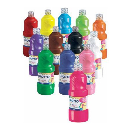 F535310 GIOTTO TÉMPERA ESCOLAR LAVABLE MAGENTA BOTELLA 500 ML