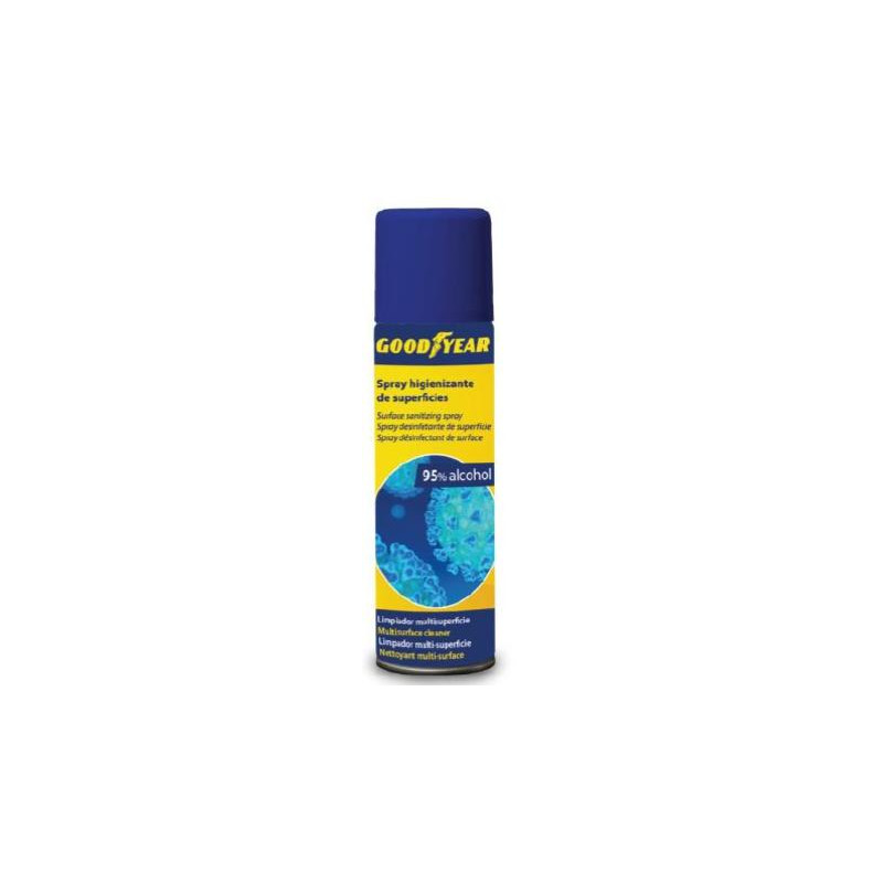 329019 GOODYEAR SPRAY LIMPIADOR HIGIENIZANTE DE SUPERFICIES ALCOHOLICO 500ML