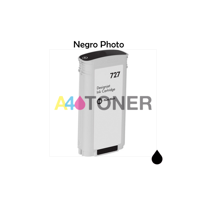 Cartucho de tinta HP 727 (B3P23A) negro photo compatible