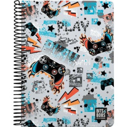 16512476 GRAFOPLÁS CUADERNO PL3 80H CUARTO 90GR 4X4MM 5 BANDAS COLOR TAPA PP BITS&BOBS 23 PLAY