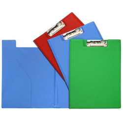 01572531 GRAFOPLÁS CARPETA CON PINZA COLORS MINICLIP FOLIO C/BOLSA INTERIOR PVC AZUL