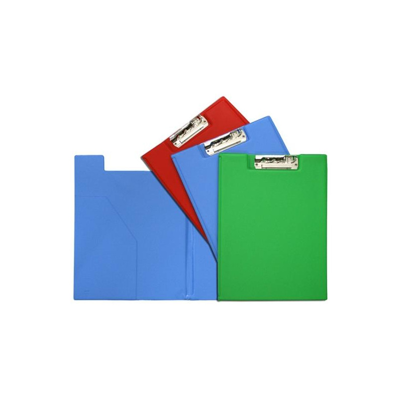 01572531 GRAFOPLÁS CARPETA CON PINZA COLORS MINICLIP FOLIO C/BOLSA INTERIOR PVC AZUL