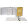 02745570 GRAFOPLÁS CARPETA CANGURO ANILLAS MIXTAS 4 X 65MM A4 PERSONALIZABLE CUBIERTA FORRADA PVC BLANCO