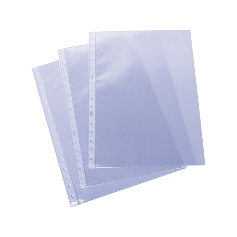 05570200 GRAFOPLAS FUNDAS MULTITALADRO 16 PP TRANSPARENTES 80 MICRAS GALGA EXTRA LISO FOLIO PAQUETE -100U-