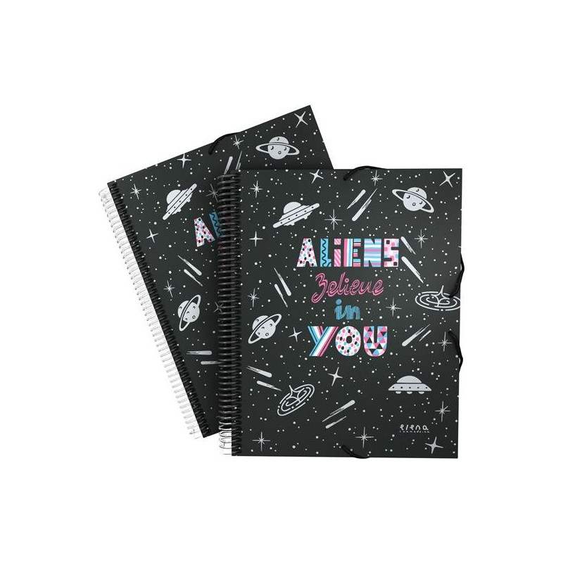 39822466 GRAFOPLÁS CARPETA 30 FUNDAS MAXIPLAS DIN-A4 EC3.PP ALIENS