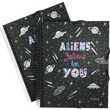 39822466 GRAFOPLÁS CARPETA 30 FUNDAS MAXIPLAS DIN-A4 EC3.PP ALIENS