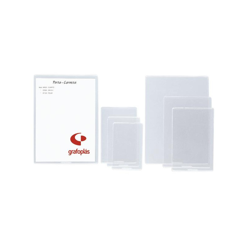 5620000 GRAFOPLAS FUNDAS PVC TRANSAPARENTES FOLIO PAQUETE -100U-