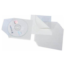 13700000 GRAFOPLÁS FUNDAS PVC ADHESIVAS PARA CD 127X127MM BLANCO BOLSA -10U-