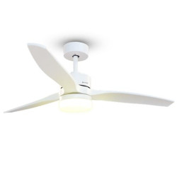 SKYECO-52 GRUNKEL VENTILADOR DE TECHO CON LUZ 24W 6 VELOCIDADES C/TEMPORIZADOR BLANCO