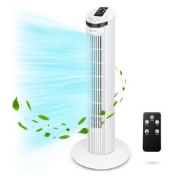 TF-RC SILENCE BL GRUNKEL VENTILADOR DE TORRE 45W 3 VELOCIDADES C/TEMPORIZADOR Y MANDO A DISTANCIA BLANCO