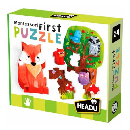 130012057 HEADU MI PRIMER PUZZLE DEL BOSQUE MONTESSORI 2-9 AÑOS