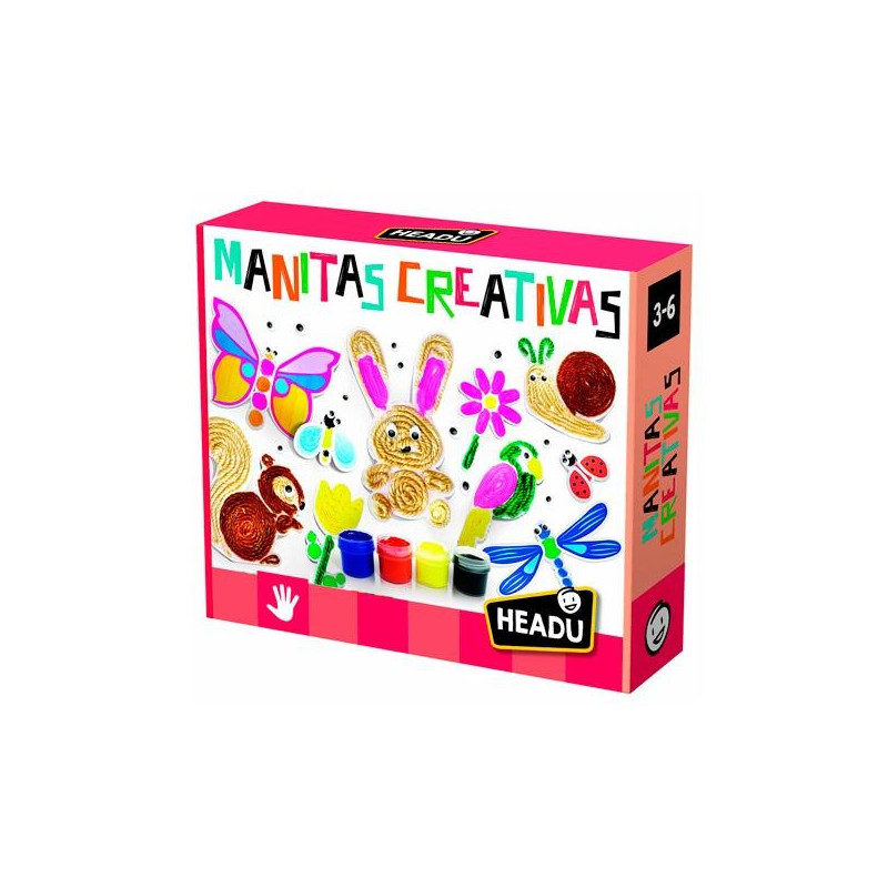 130014916 HEADU JUEGO EDUCATIVO MANITAS CREATIVAS HANDMADE CREATIONS 3-6 AÑOS